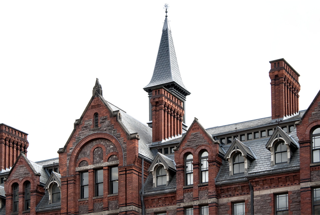 Top of the Royal Conservatory of Music in Yorkville, Toronto.