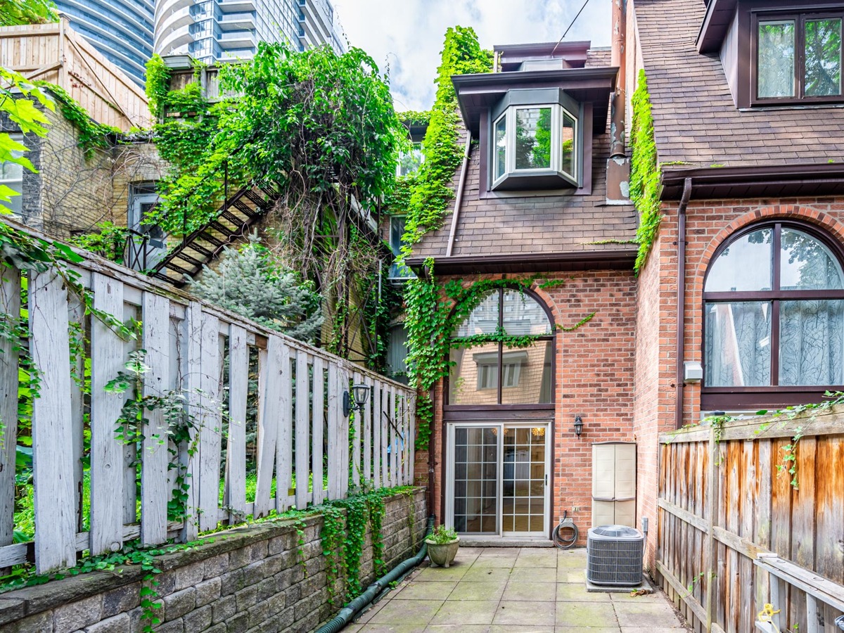 Red-brick townhouse in Toronto.