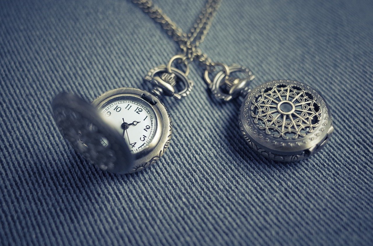 antique pocket watch silver 1