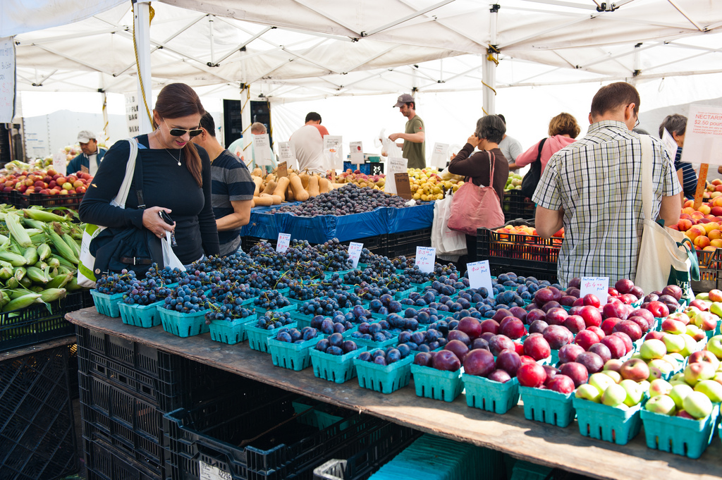 Photo of people shopping at Farmer's Market