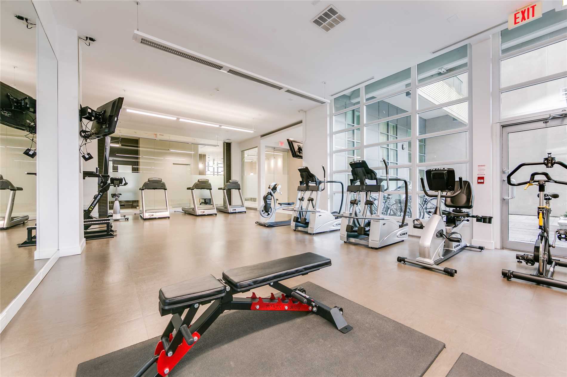 Condo with gym amenity used to increase property value.