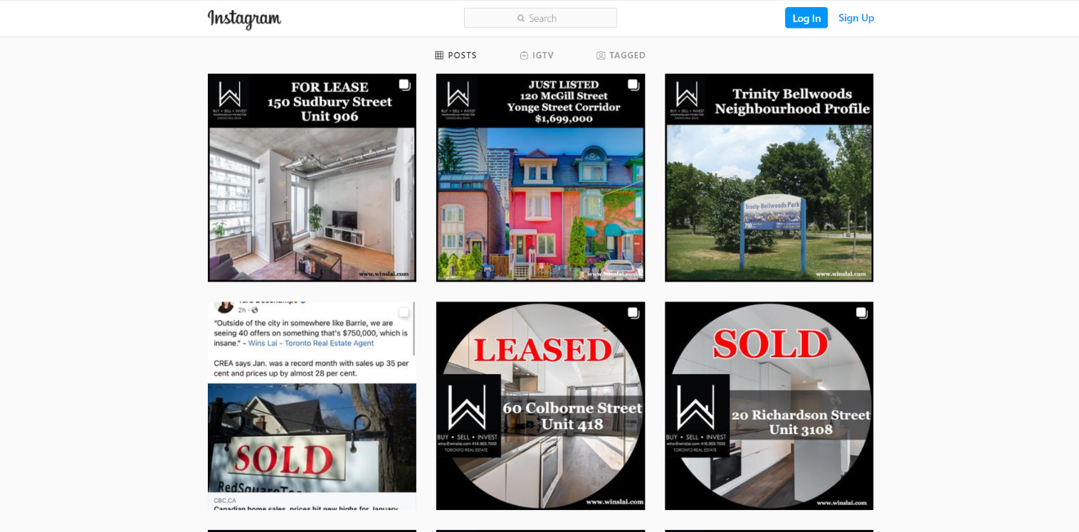 Increase a home's property value by marketing homes on Instagram.