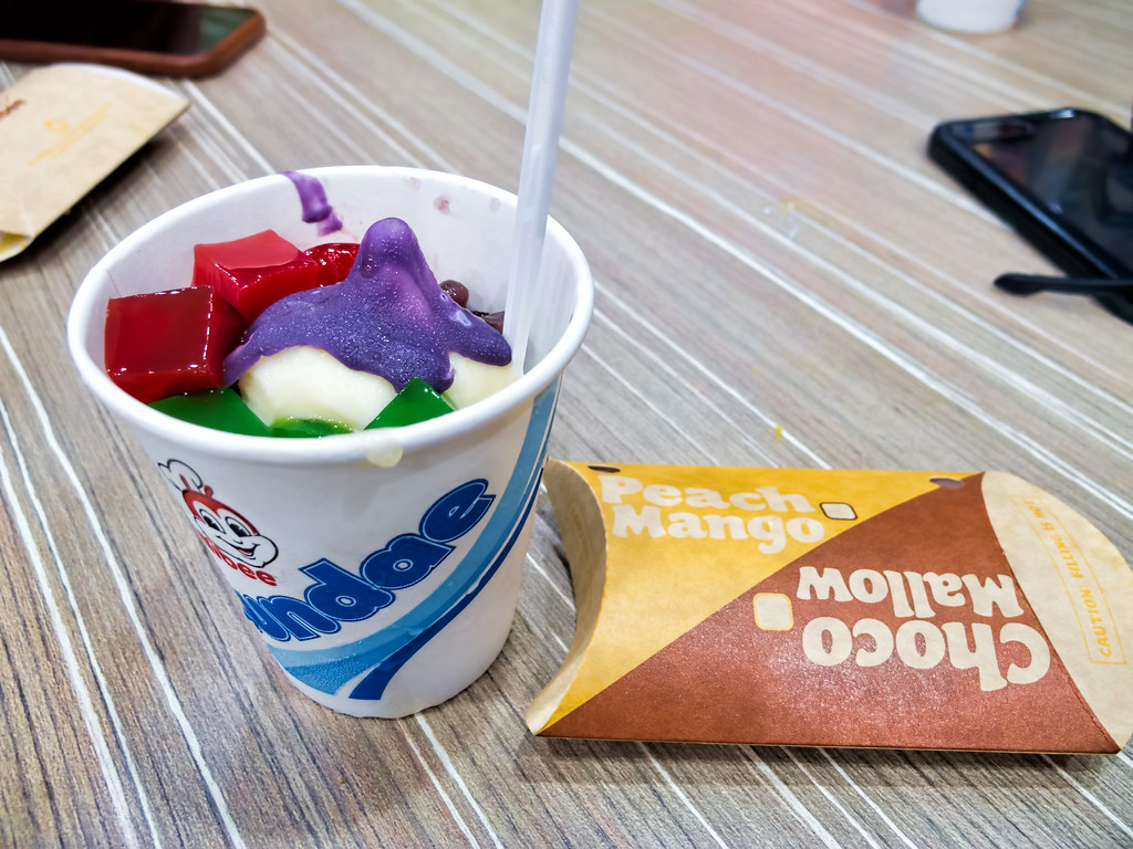 Colourful Jollibee sundae.