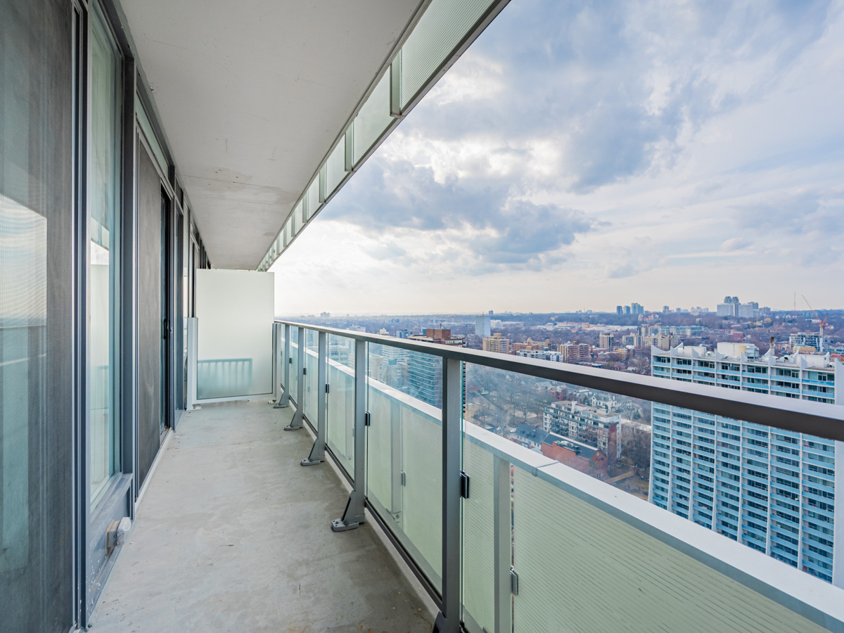 Long condo balcony.