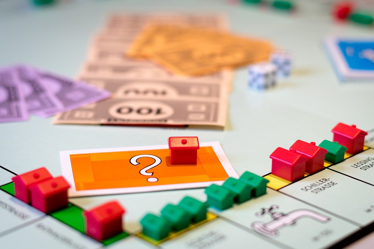 Monopoly board game showing uncertainty of home prices post COVID-19.