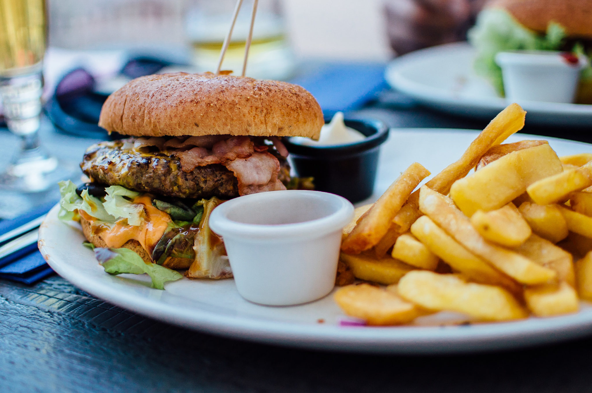 Image of hamburger and fries. Website: Wins Lai, toronto real estate agent