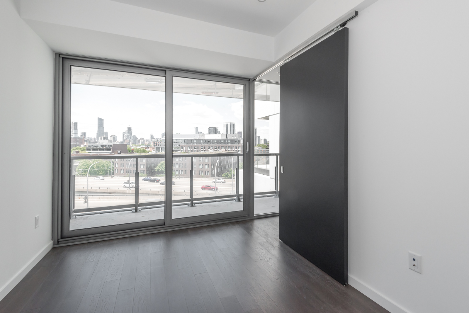 Window and balcony view from master bedroom.