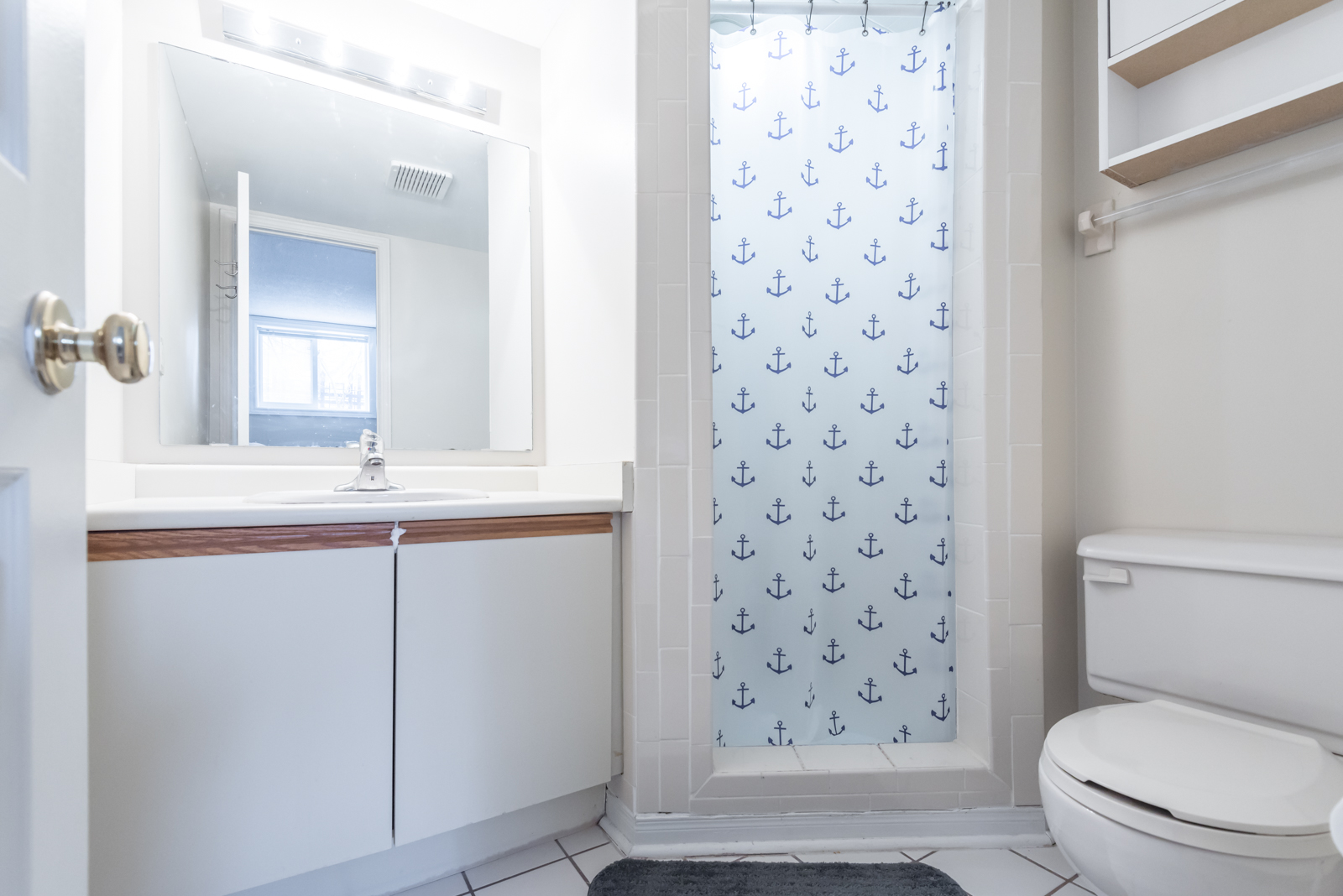 While smaller, this bathroom is simply beautiful.