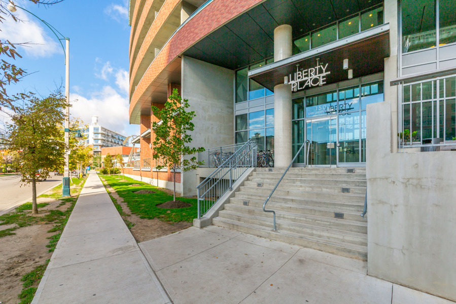 Exterior shot of 150 East Liberty St Condo in Toronto.