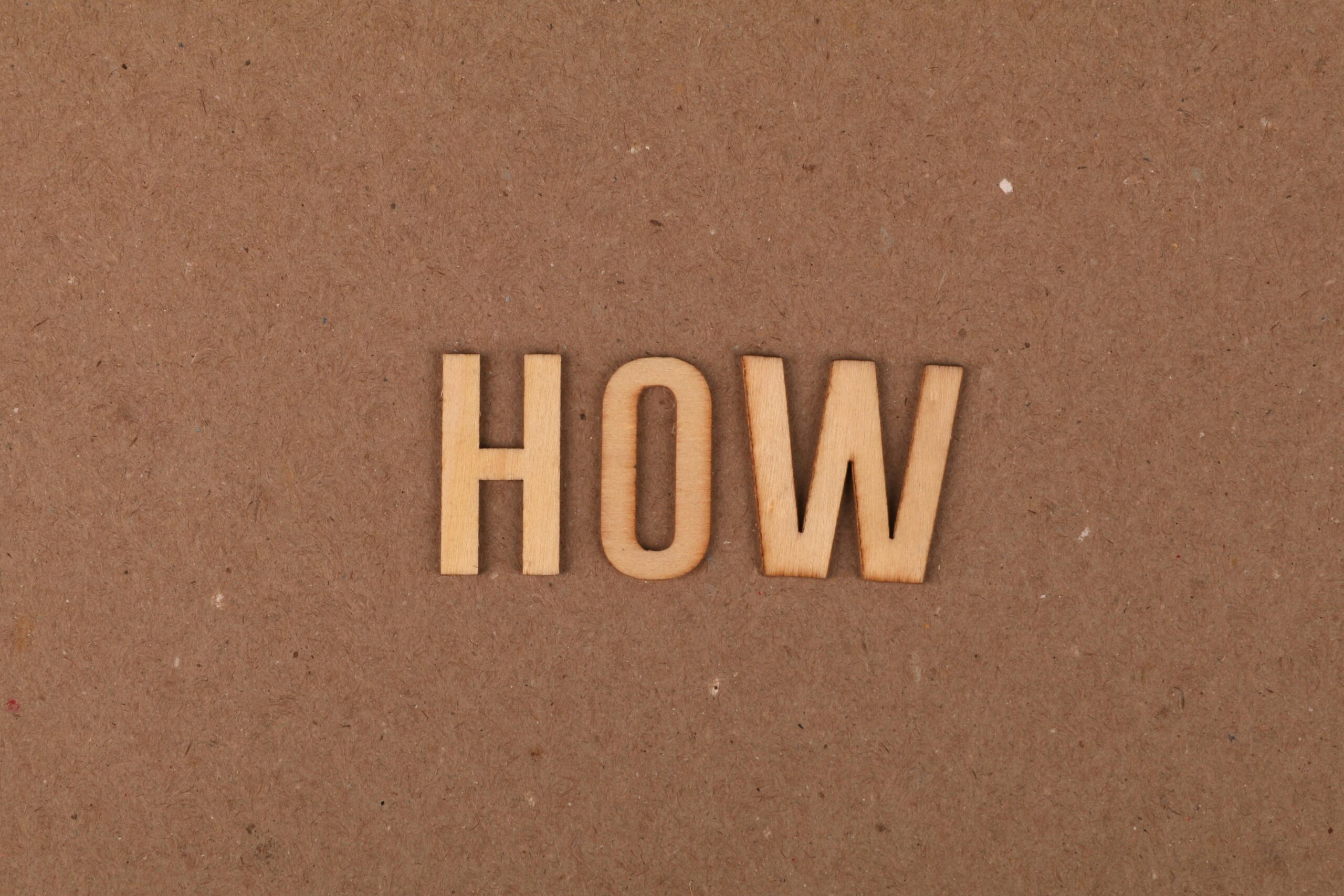 Word "HOW" to show how to make property declaration.