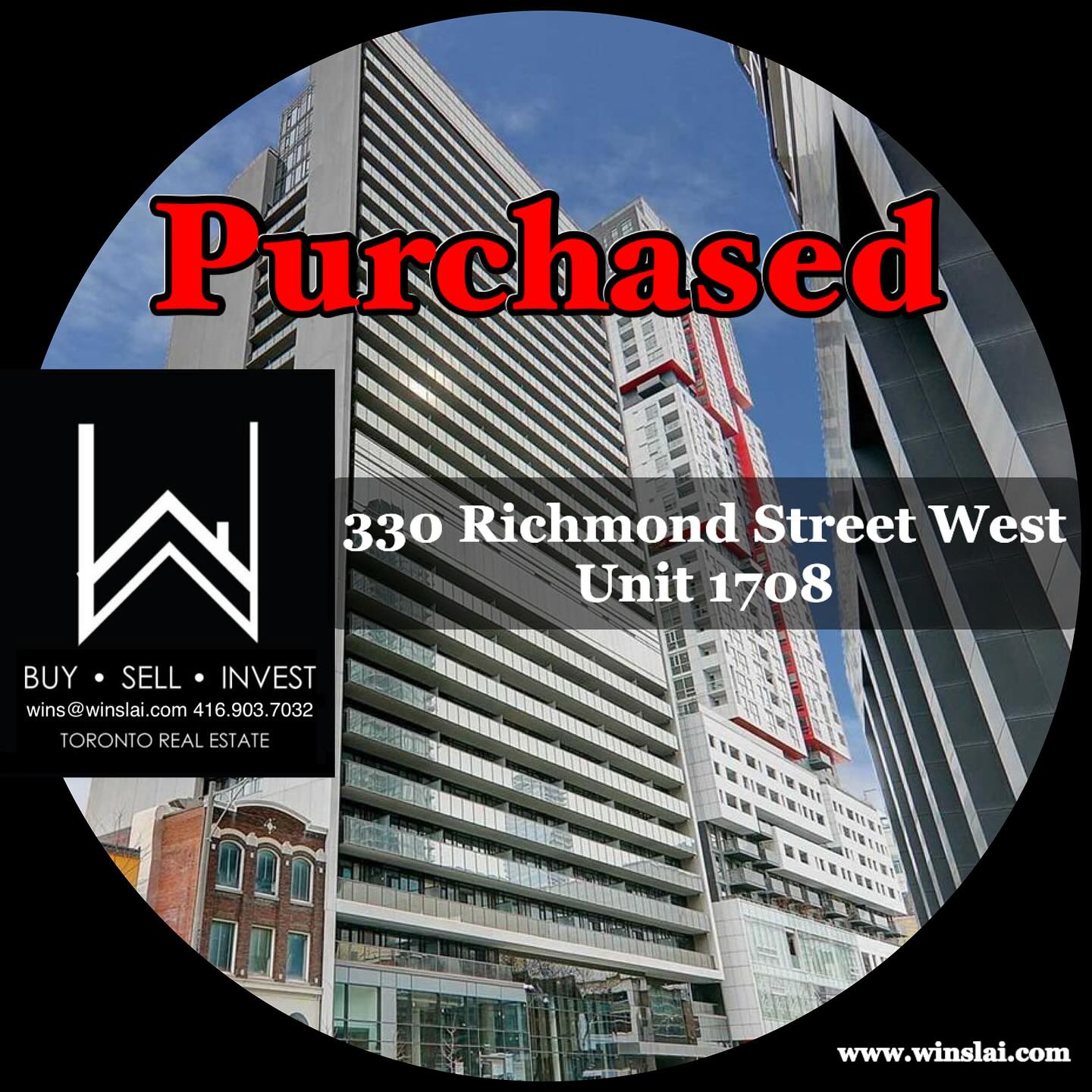 Purchased flyer for 380 Richmond St W condo.