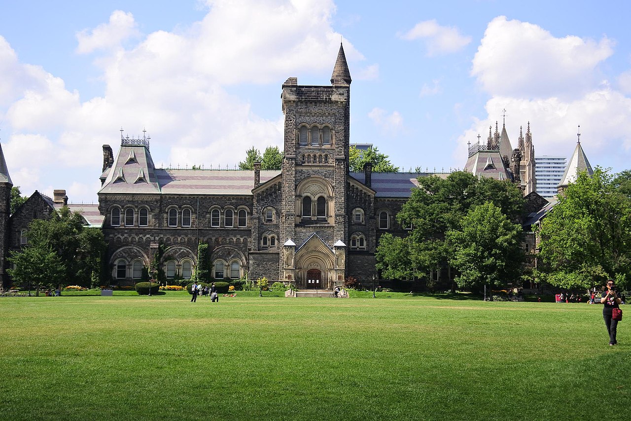 Gothic architecture of University of Toronto. 