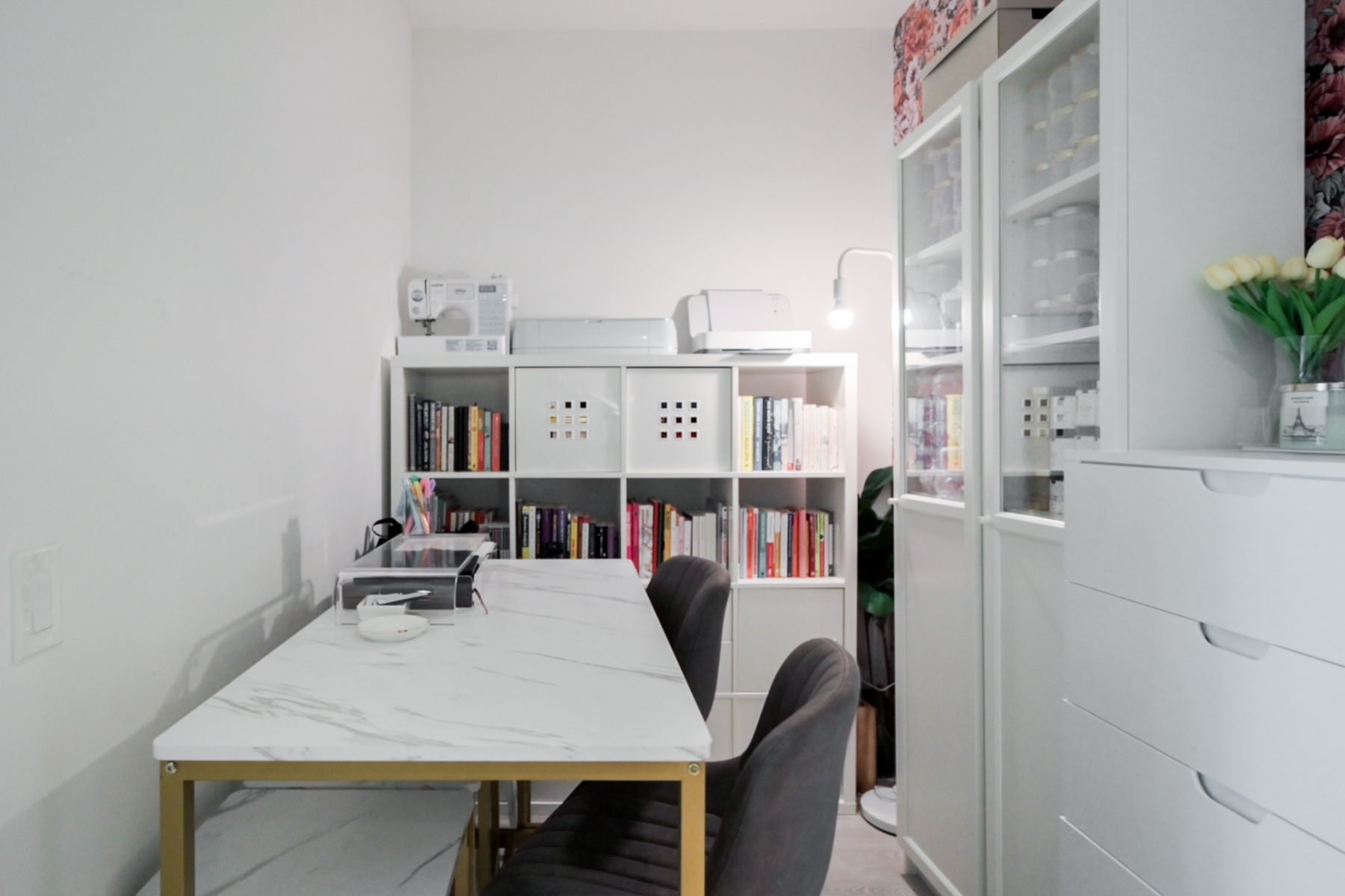 Den being used as home office and storage room – 15 Queens Quay E Unit 1605.