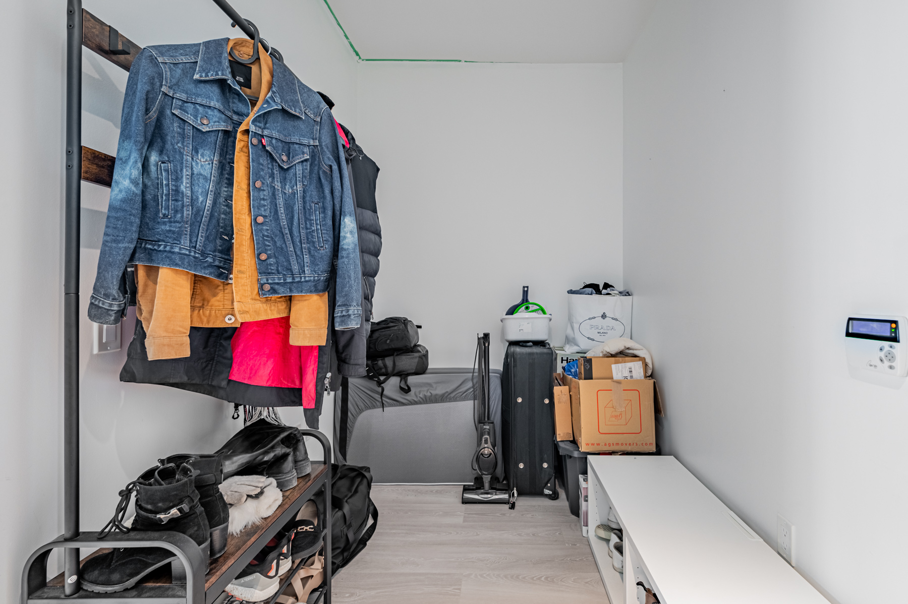 Condo den being used as storage space – 15 Queens Quay E Unit 1405.