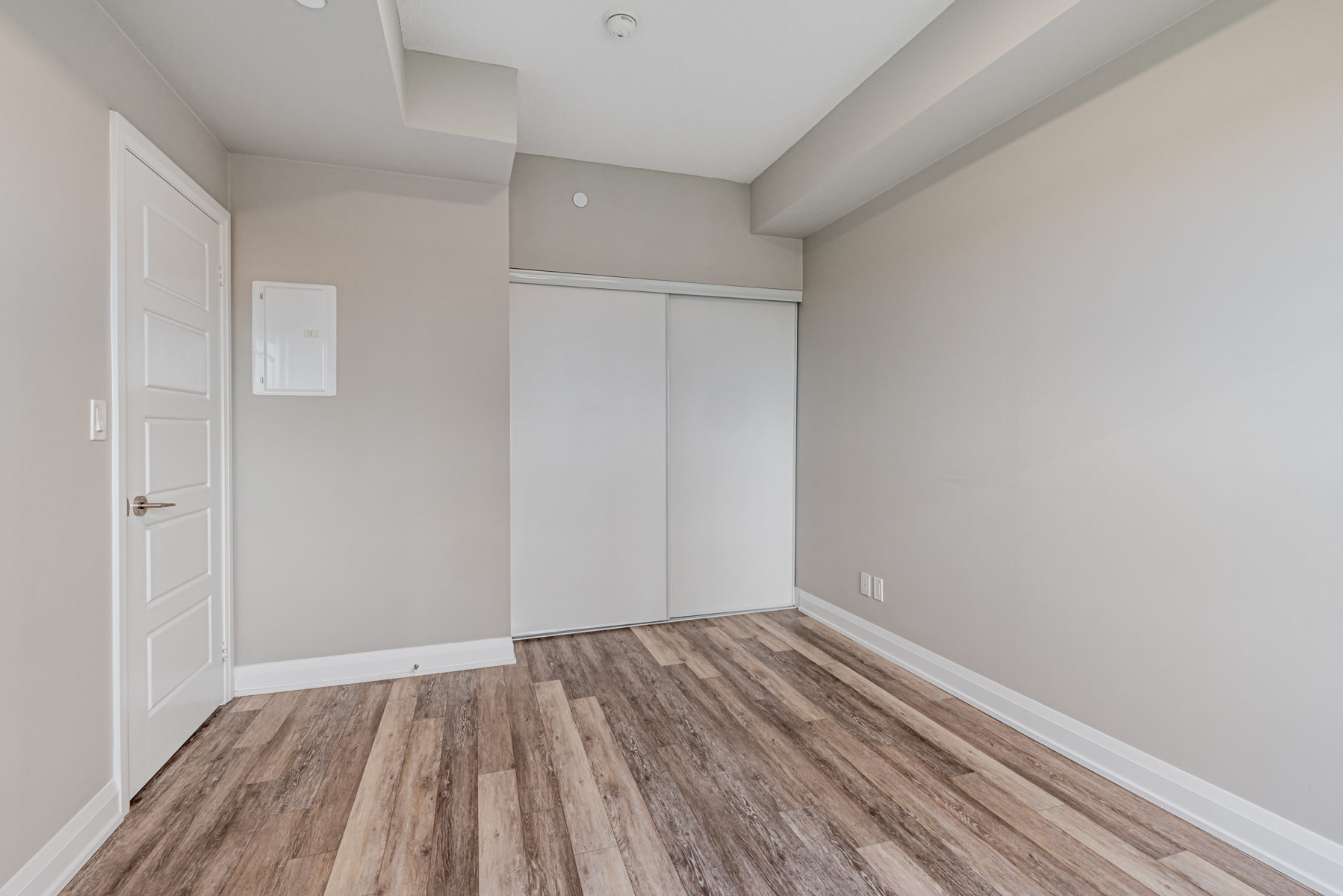 Large sliding door closet.