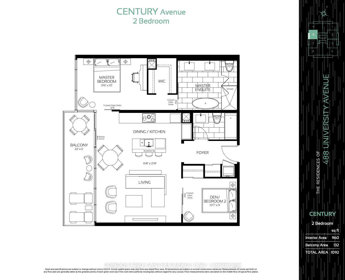 488 University Ave Unit 5408 Floor Plans