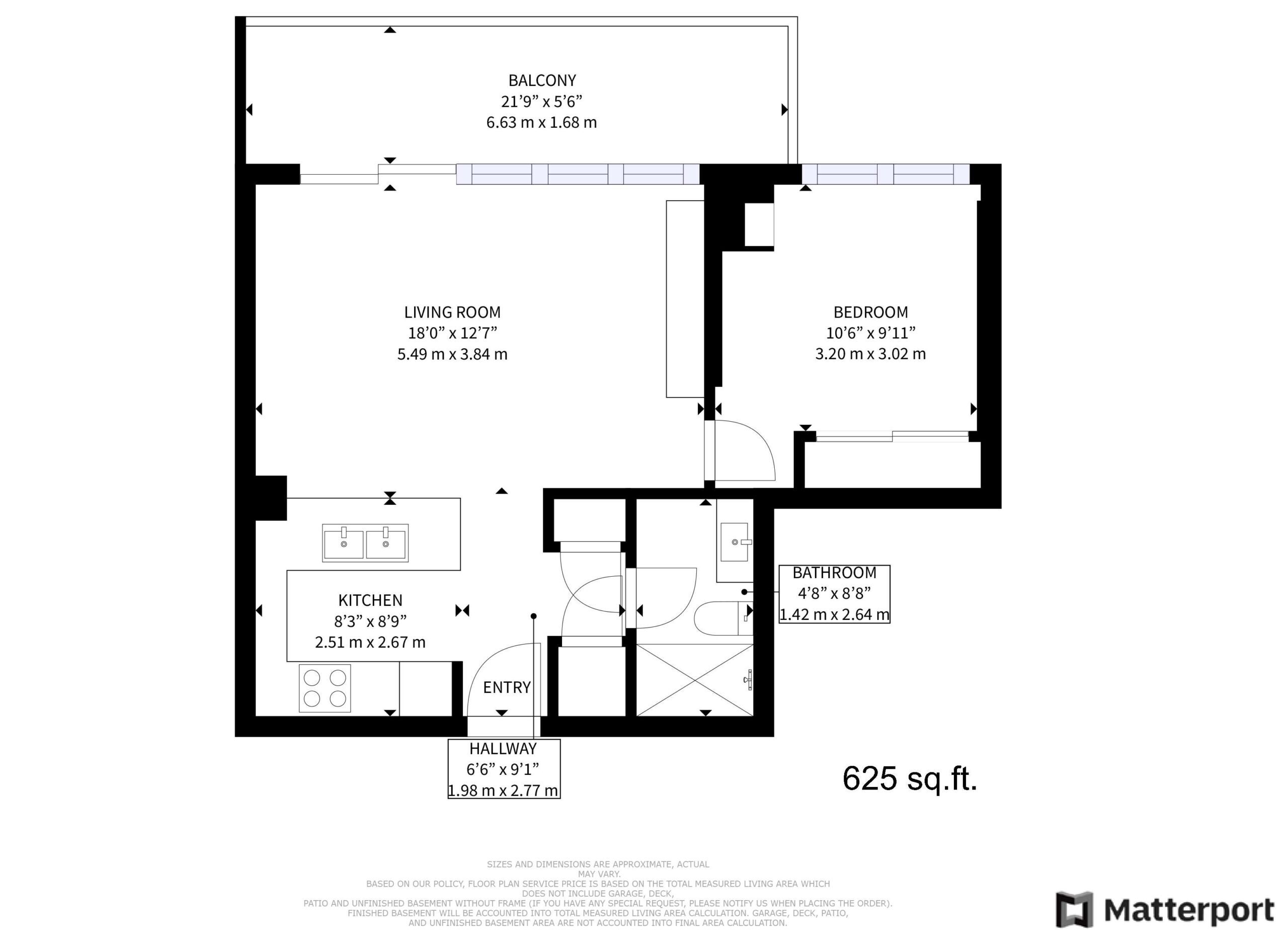 1 Bedford Rd Unit 603 – Floor plans.