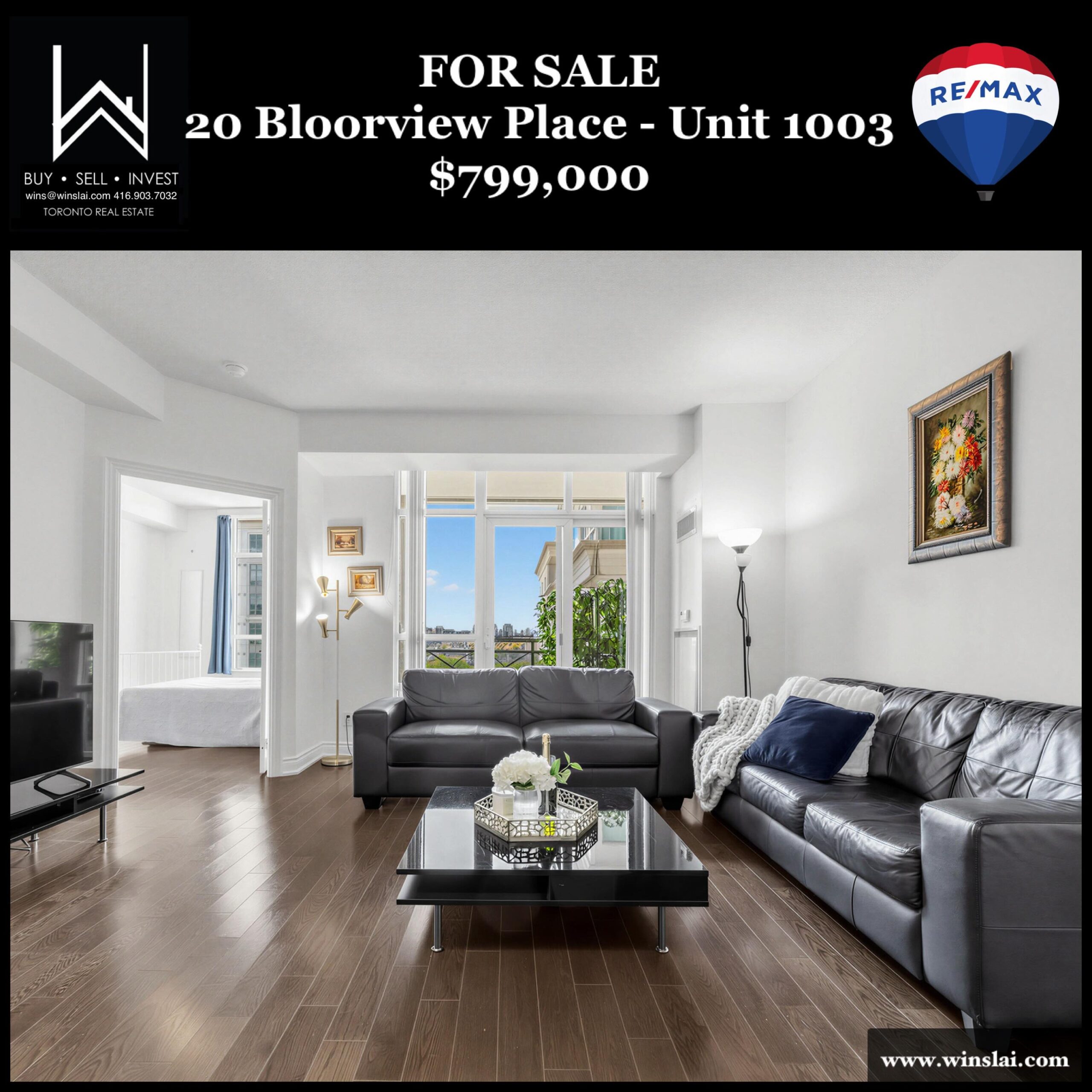 20 Bloorview Place Unit 1003 for sale flyer.