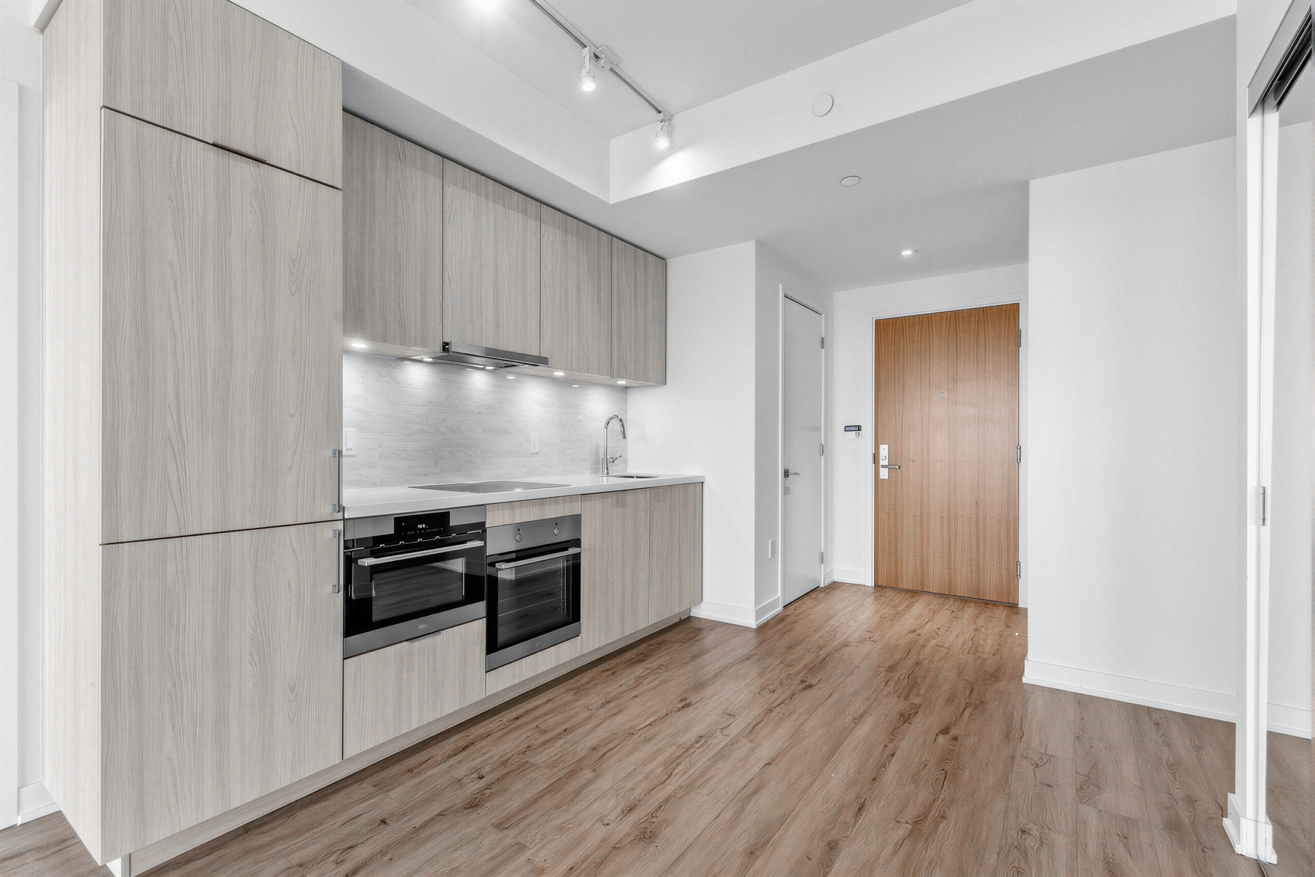 15 Queens Quay E Unit 1901 recessed linear kitchen.